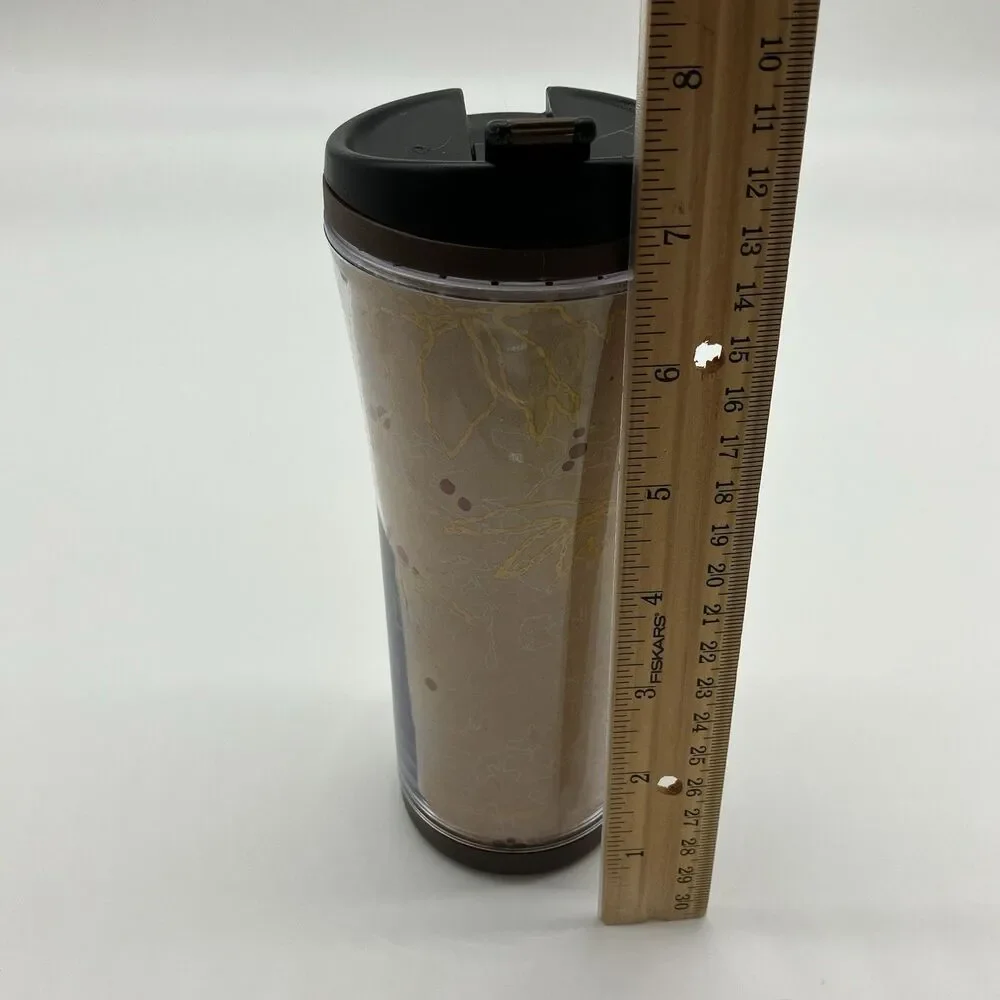 Starbucks Travel Tumbler 12oz 2008 Multicolor Abstract Art Coffee‎ Mug Cup